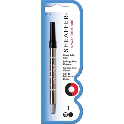 SHEAFFER CLASSIC ROLLERBALL REFILL - BLACK MEDIUM - BLISTER CARD