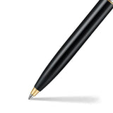 SHEAFFER SENTINEL GLOSS BLACK/CHRM CAP GOLD TRIM BALLPOINT PEN