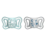 CHICCO SOOTHER: PHYSIO LIGHT BLUE SIL 2-6M 2PC