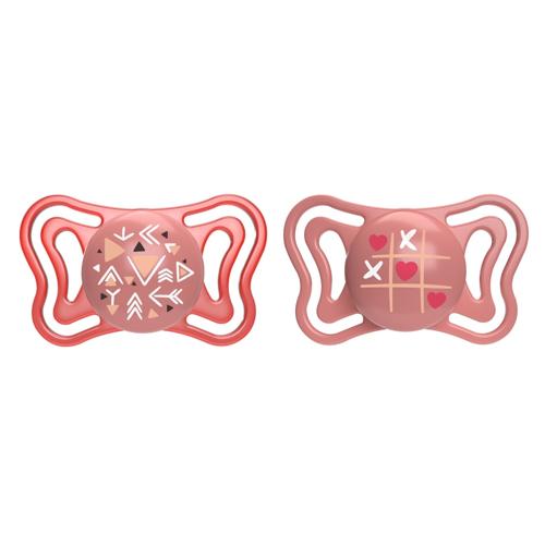 CHICCO SOOTHER:PHYSIO LIGHT PINK SIL 16-36M 2PC
