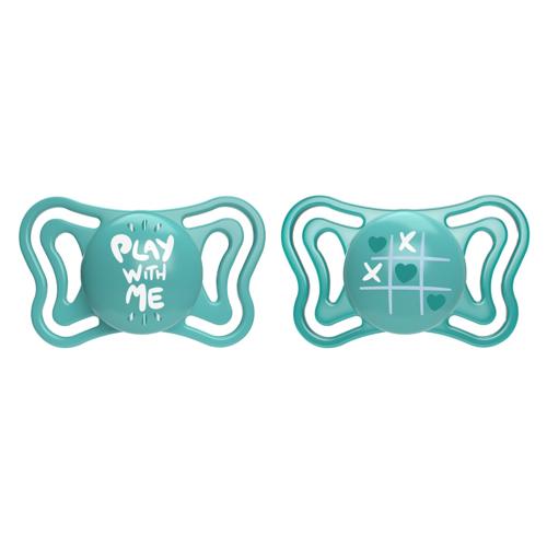 CHICCO SOOTHER:PHYSIO LIGHT BLUE SIL 16-36M 2PC