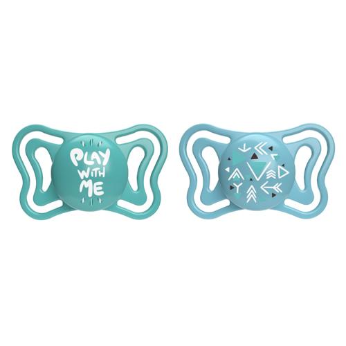 CHICCO SOOTHER:PHYSIO LIGHT BLUE SIL 16-36M 2PC