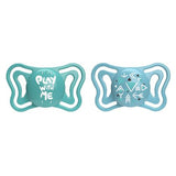 CHICCO SOOTHER:PHYSIO LIGHT BLUE SIL 16-36M 2PC