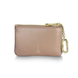 SHEAFFER EMILY IN PARIS FULL-GRAIN LEATHER ZIPPED KEY FOB POUCH