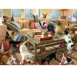 Puzzle - Eurographics - Living Room Pups 300 XL Size Pieces