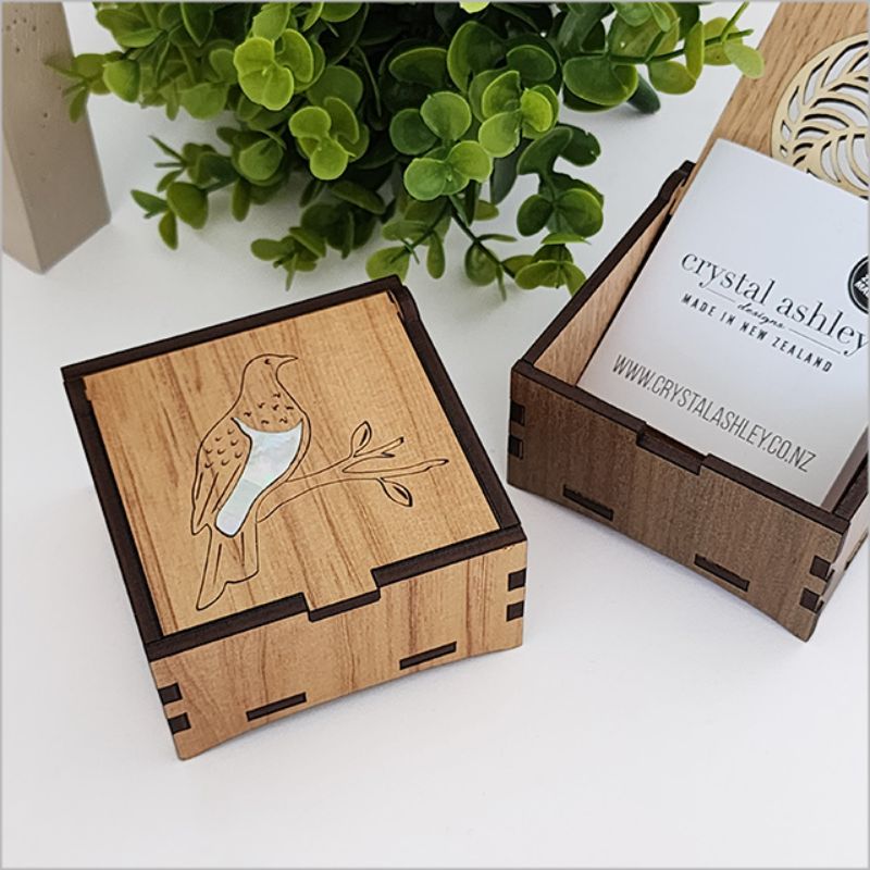 Square Trinket Box - Kereru Small (8cm)