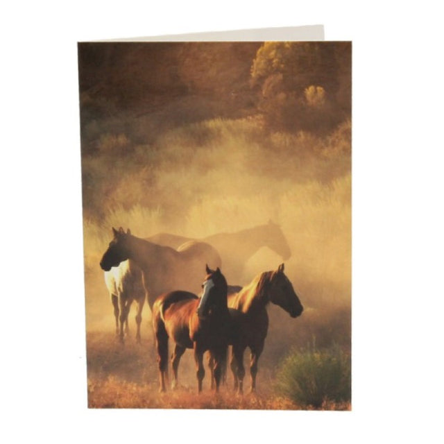 Pack of 10 horse-themed gift cards with matching envelopes, perfect for any occasion and expressing equestrian beauty.