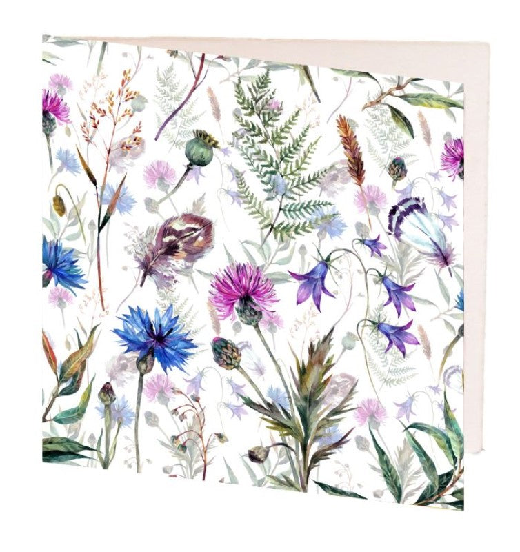 Set of 10 gift cards featuring beautiful wildflower designs, each in an elegant envelope, perfect for any occasion.