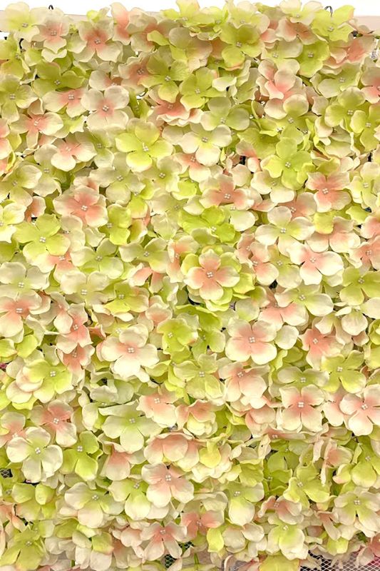 Hydrangea Panel Pink Green -  Pink Green