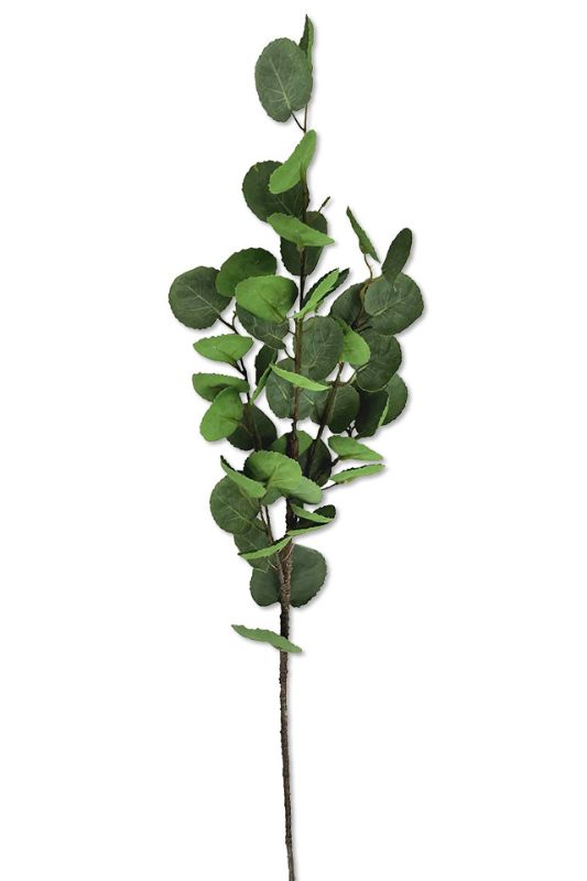 Artificial Dollar Leaf Spray -  Mid Green - Set of 6
