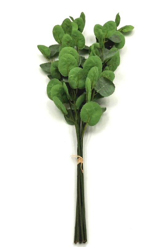 Artificial Dollar Leaf Bush -  Mid Green