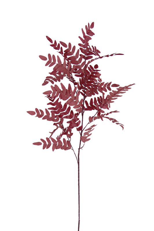 Artificial Sophora japonica leaves -  Cranberry - Set of 10