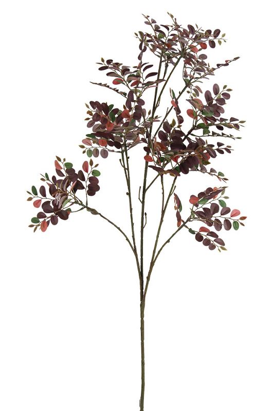 Artificial Pistacia Autumn Leaf Spray -  Pink Green - Set of 4