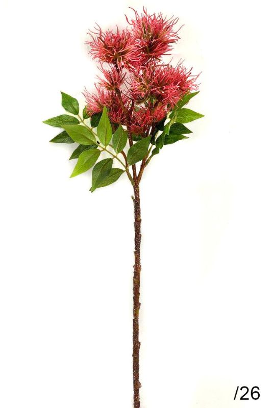 Artificial Onion Ball Spray -  White Green - Set of 6