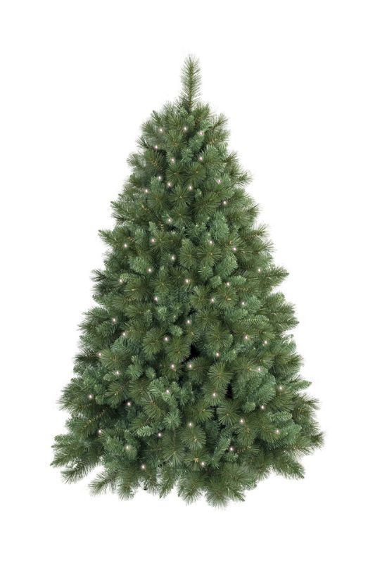7' Deluxe Christmas Tree (inc 400 LEDs) -  Mid Green