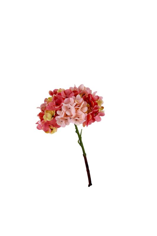 Artificial Hydrangea Stem -  Dark Red - Set of 6