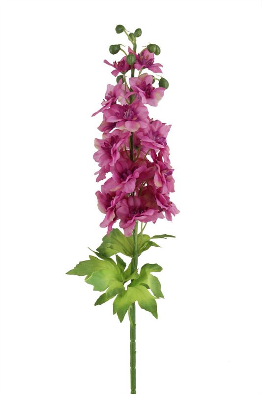 Artificial Delphinium Stem -  White - Set of 6