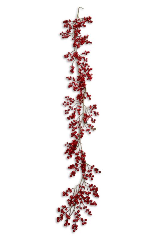 Artificial 108 Head Red Berry Garland -  Red