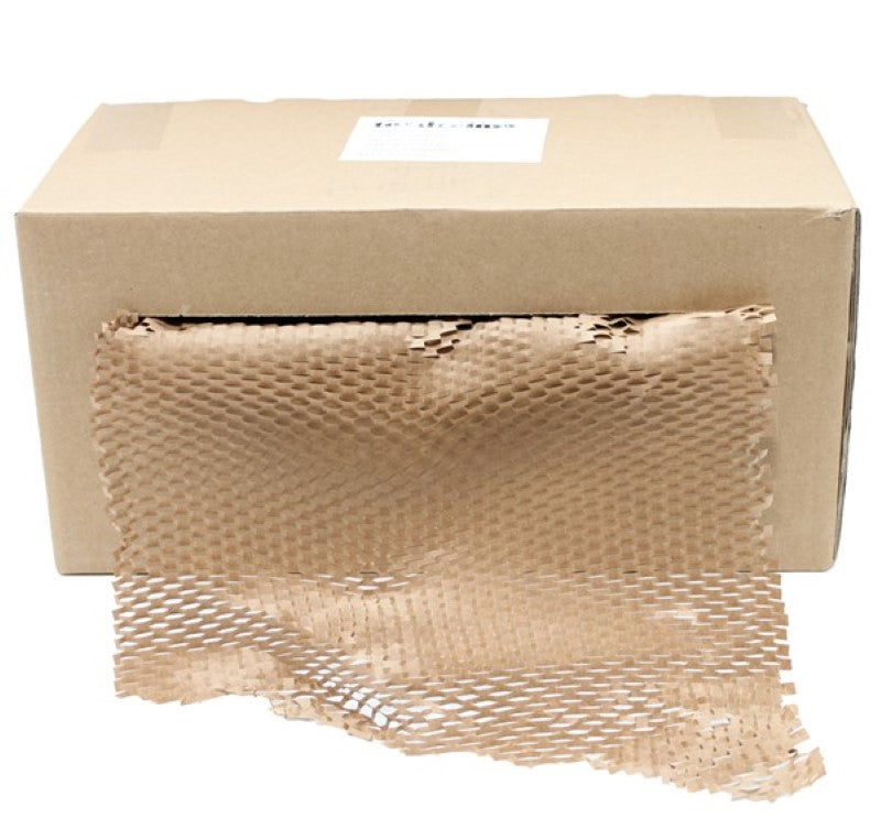 Honeycomb diecut kraft wrapping paper in dispenser box 80GSM