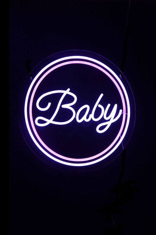 Neon LED Sign - Neon LED 'Baby' - Pink -  Pink