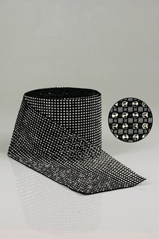 Copy Diamante Mesh - Jumbo Roll -  Black