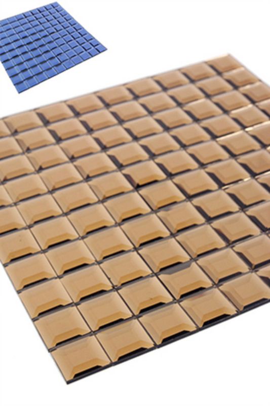 5 Facet Mirror (30Mm2) Tile Sheet -  Smoke