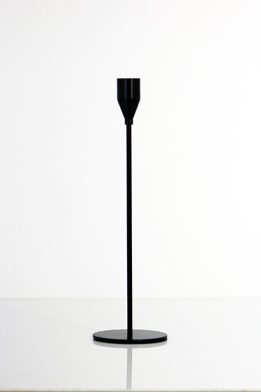 Medium Slender Candle Stick -  Black - Set of 5