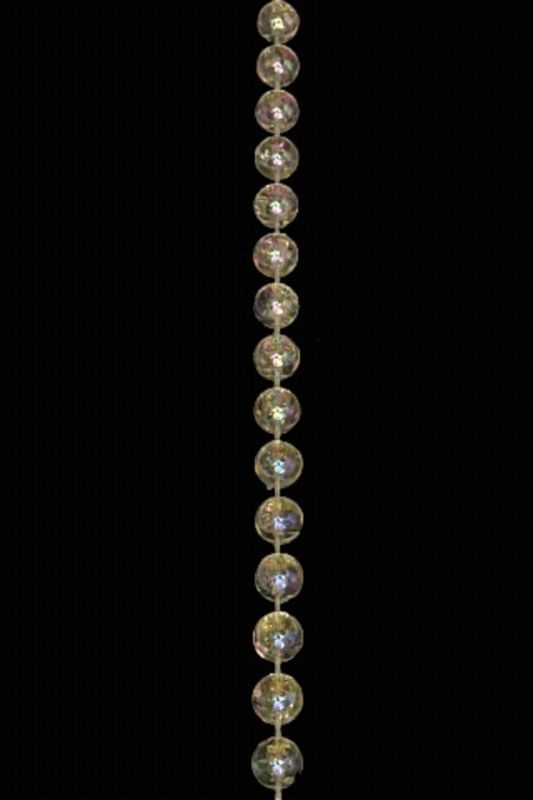Decorative Garland - Acrylic Bead String -  Clear