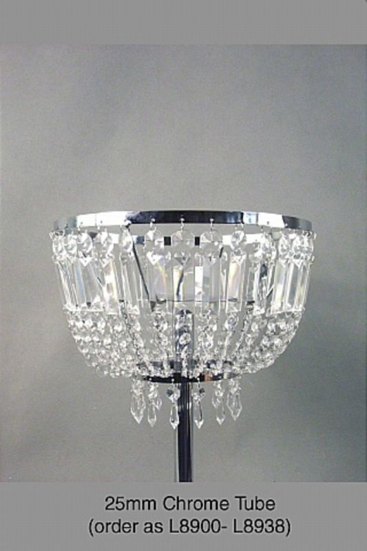 Acrylic Crystal Drop Bowl -  Silver