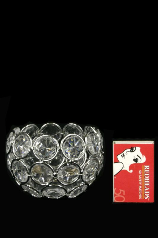 Beaded Ball Votive -  Clear - Set of 6