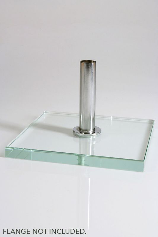 Quartz Glass Square Base -  Clear