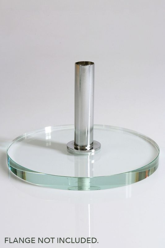 Quartz Glass Round Base -  Clear