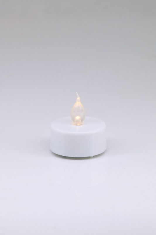 Warm White 'Flicker' LED Tealight (1 x CR2032 included) -  White - Set of 20
