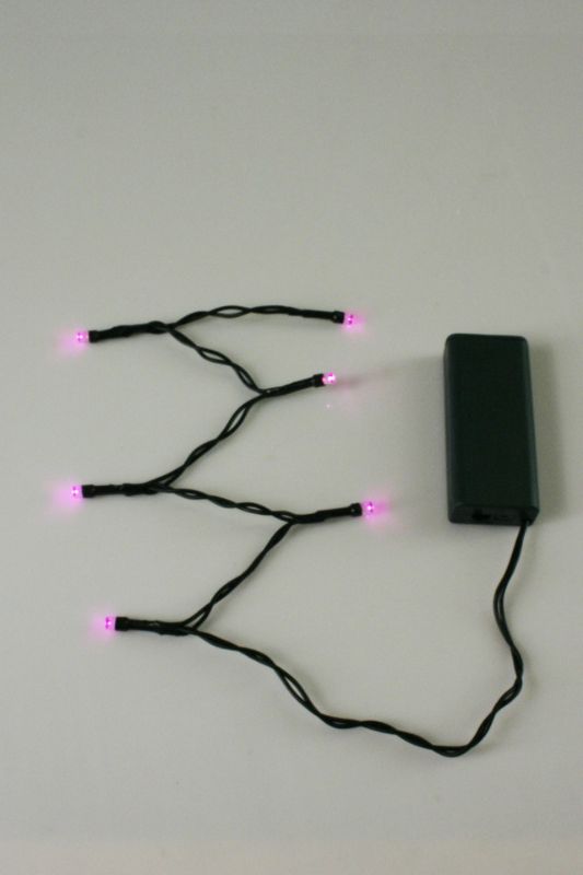 5mm x 6 LED String -  Light Pink - Set of 20