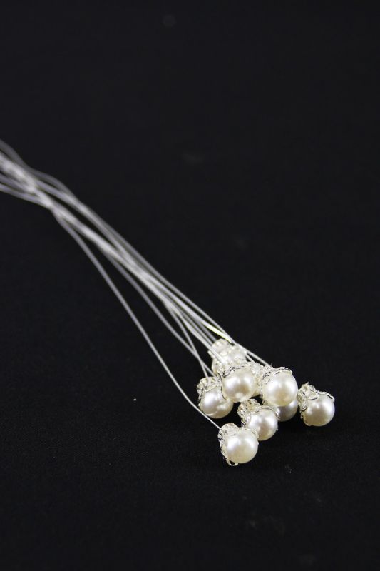 Small Flower Pearl Wire -  Pearl