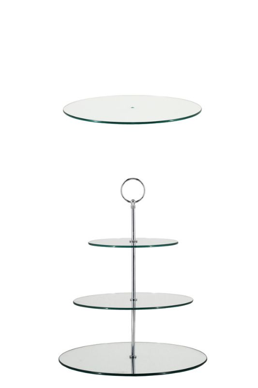 Mirror Plate -  Silver - Set of 10