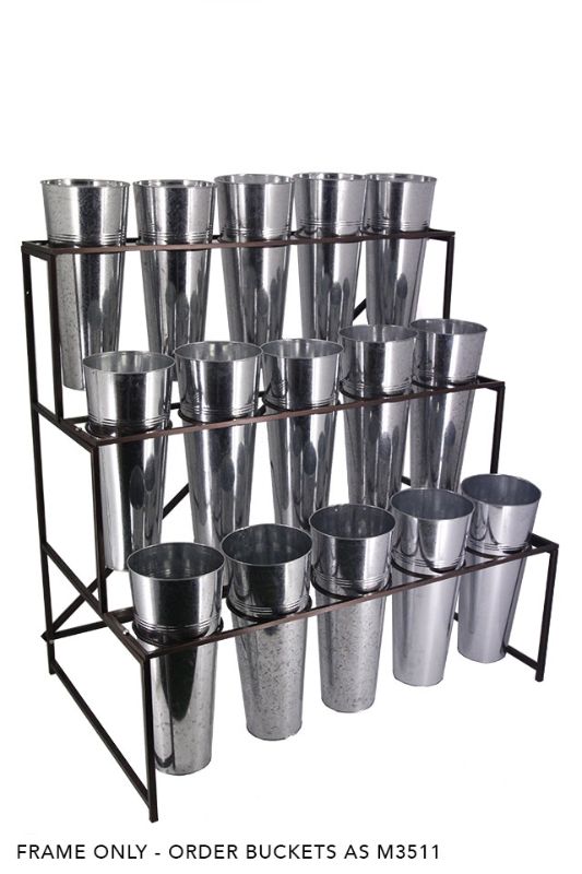 15 Vase Flower Stand Straight -  Bronze