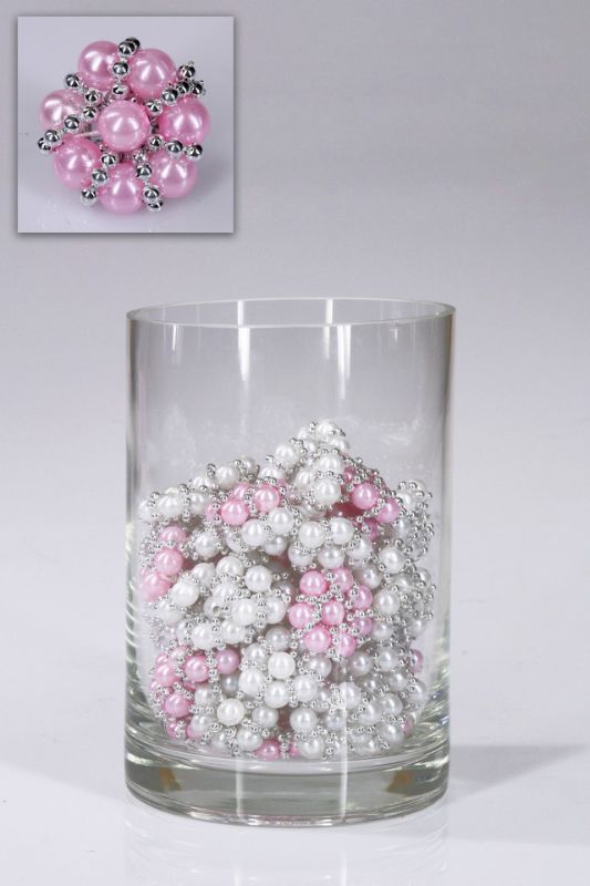 Florist - Pearl Rosette -  Light Pink - Set of 10