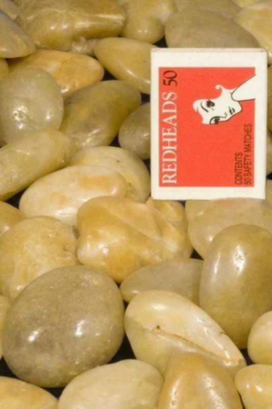 Polished River Pebble -  Yellow - Set of 18