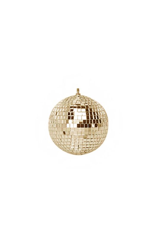 Gold Mirror Ball -  Gold - Set of 6