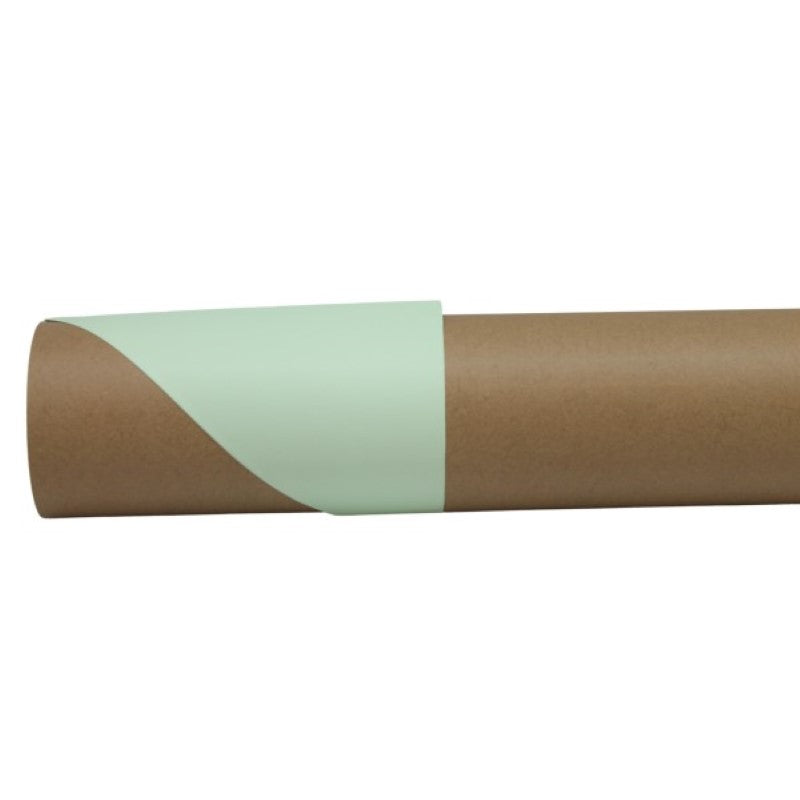 Two-sided Euro Wrap Sheet featuring rustic Kraft and elegant sage green, perfect for stylish gift-wrapping.