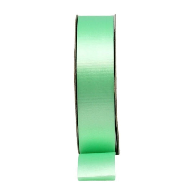 Vibrant 30mm x 90m lime tear ribbon, perfect for gifts, decorations, and scrapbooking projects.