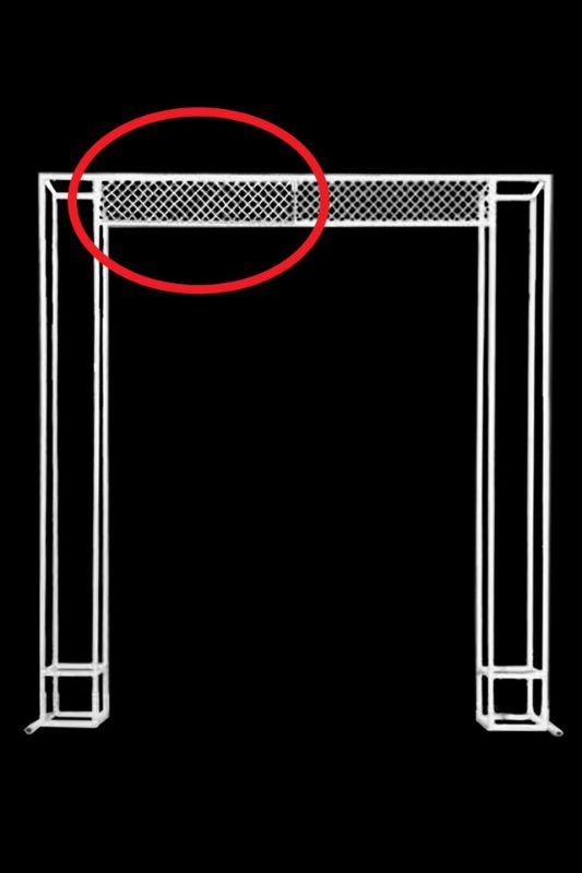 Event Backdrop - Lattice Insert for W8808 -  White - Set of 2