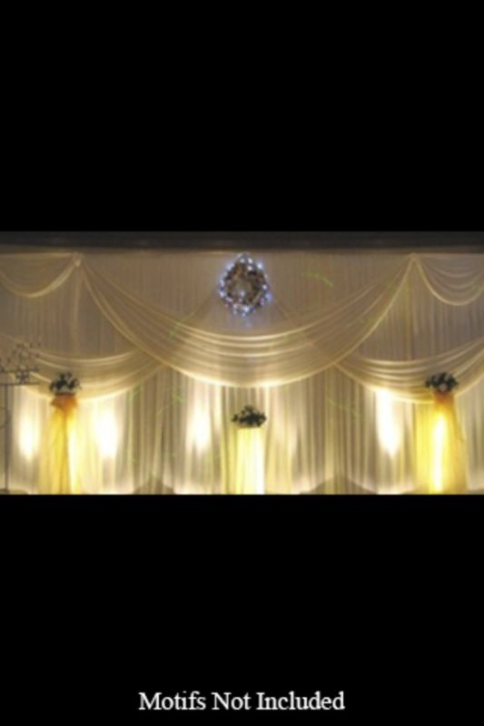 Event Backdrop - Backdrop "Giant Swag" -  White