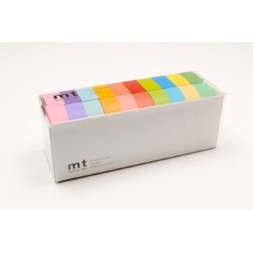 MT Washi Tape 15mm x 7m Pastel Colours Set of 10