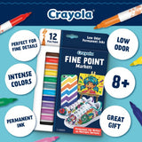 Crayola Fine Point Markers 12Pk