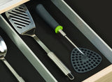 Delta Folding Masher - Grey / Green - Joseph Joseph