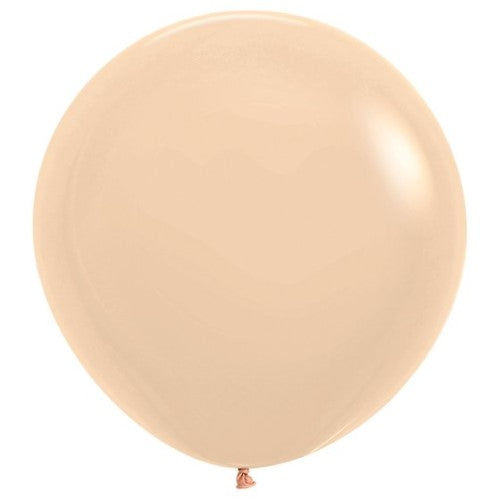 Sempertex 60cm Pastel Matte Malibu Peach Latex Balloons - 3 Pack - Pack of 3