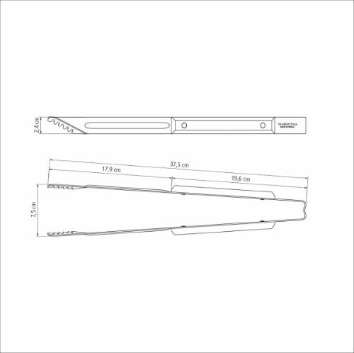 Polywood Churrasco Meat Tong  8", 20cm - Tramontina