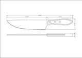 Polywood Churrasco Meat Knife  8", 20cm - Tramontina